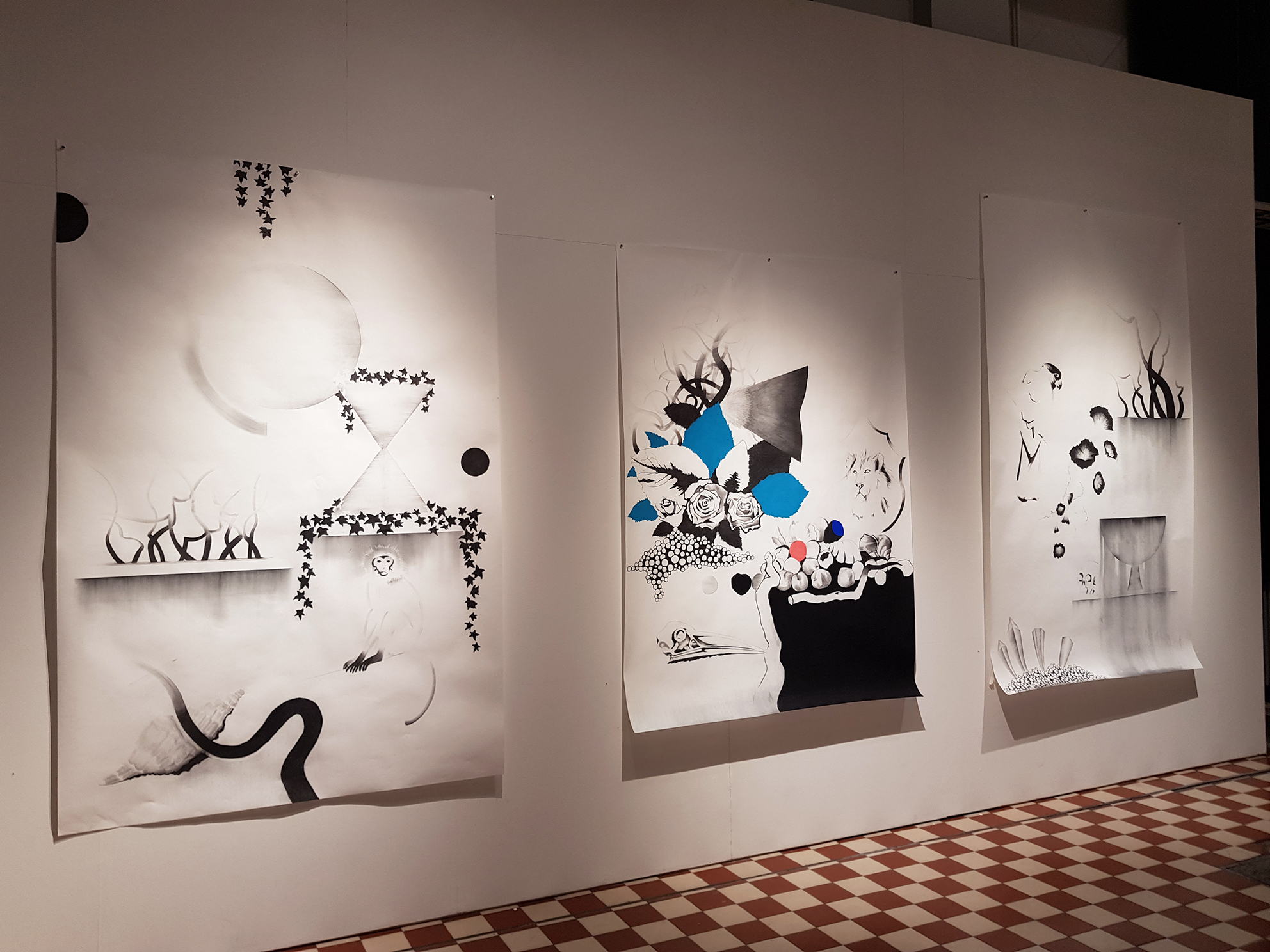 Liminal Gardens, Galleria Huuto, 2021. Vanitas I-III.