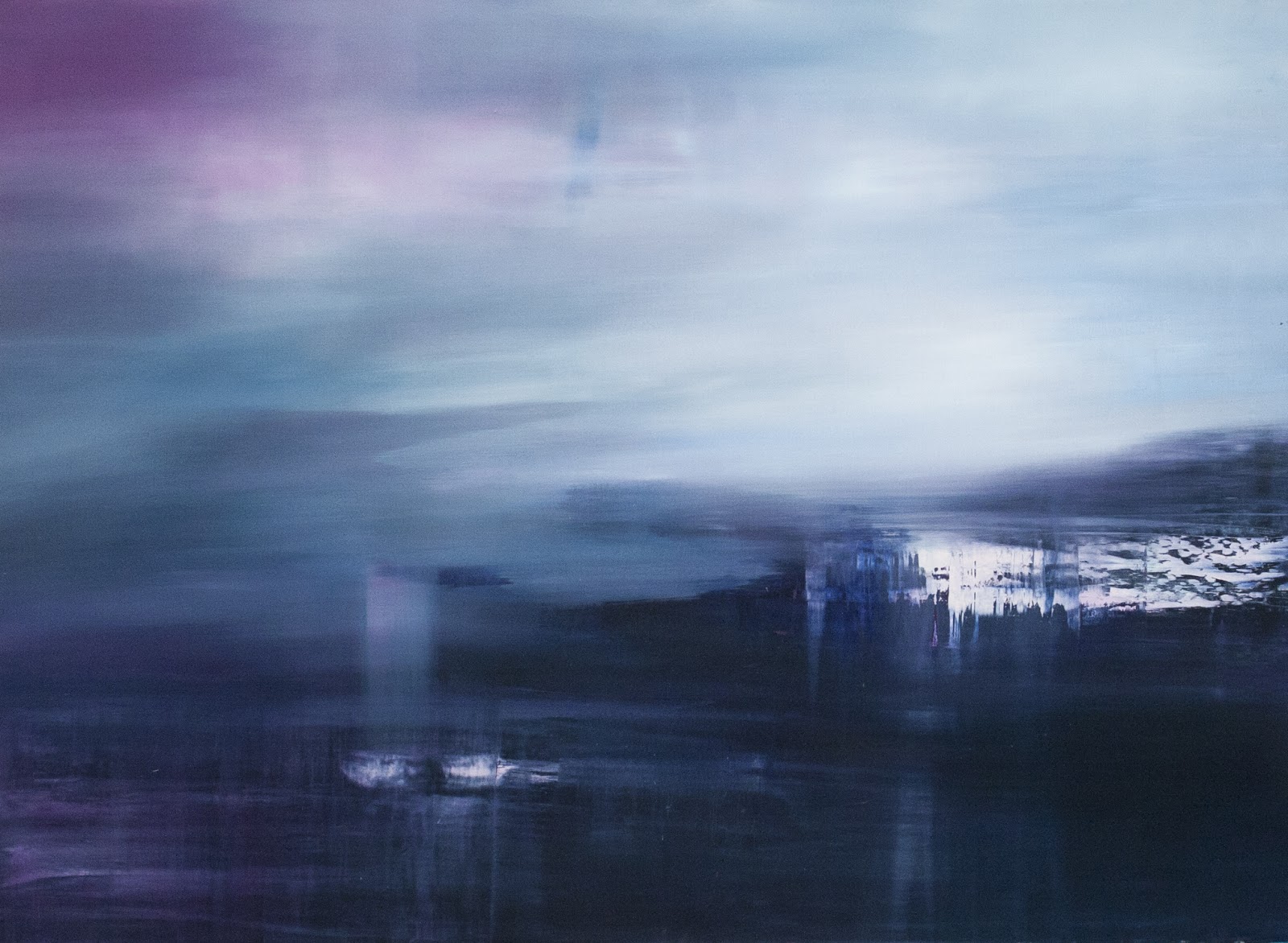 Anna's Sky, öljy mdf-levylle/oil on board, 104 x 140 cm