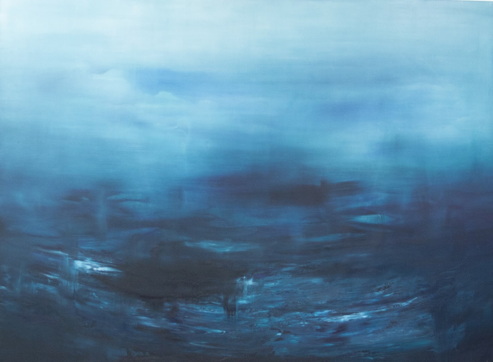 Aquatic Nocturne, öljy mdf-levylle/oil on board, 104 x 140 cm