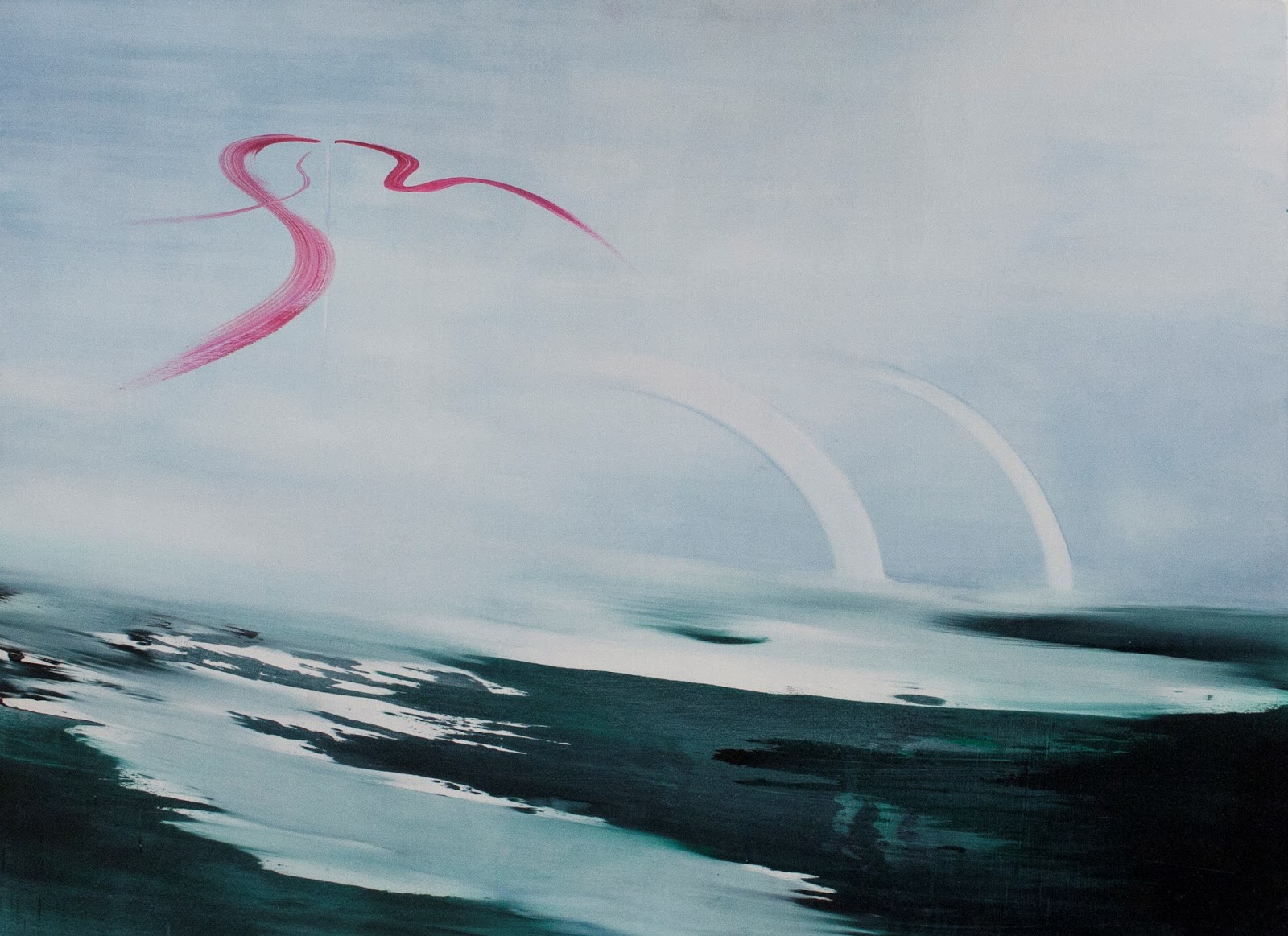 Bows, 2012, öljy mdf-levylle/oil on board, 104 x 140 cm