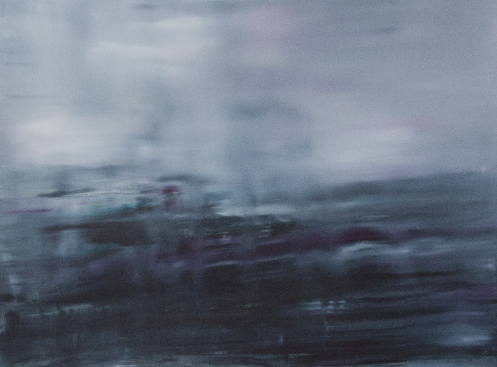 Golden October, Sombre November, 2013, öljy mdf-levylle/oil on board, 104 x 140 cm