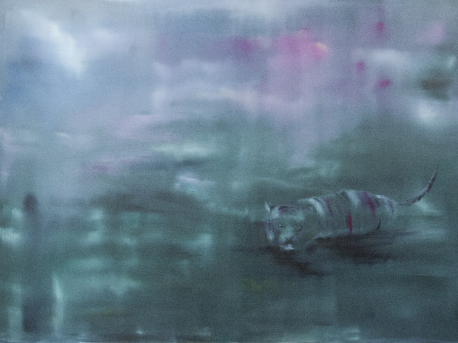 Jungle, 2013, öljy mdf-levylle/oil on board, 104 x 140 cm