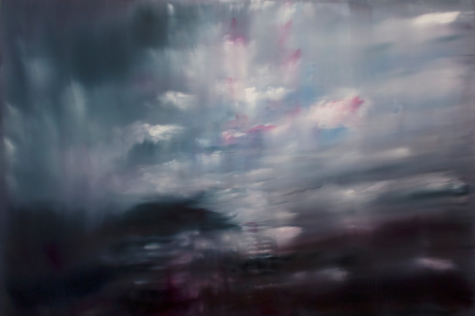 Maa, 2013, öljy mdf-levylle/oil on board,140 x 207 cm