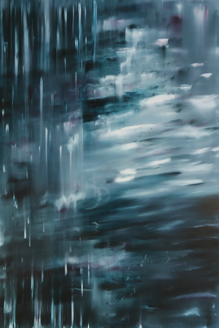 Vesikolonia, 2015, öljy mdf-levylle/oil on board, 207 x 140 cm